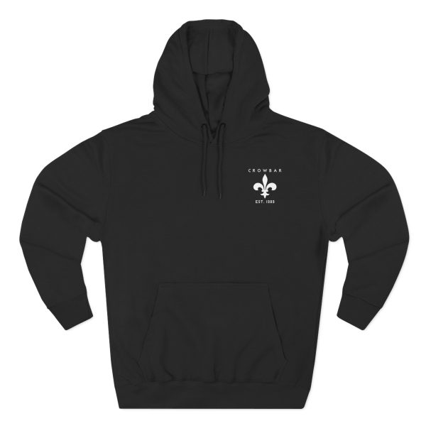 Crowbar "Broken Glass" ZIP Up Three-panel Fleece Hoodie